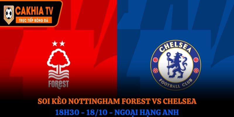 Soi kèo Nottingham Forest vs Chelsea: 18h30 - 18/10 - Ngoại hạng Anh 